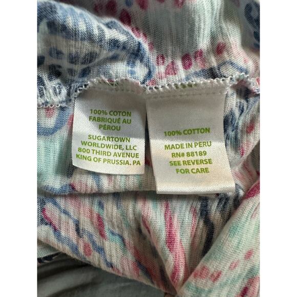 Lilly Pulitzer Shell Me About It Small Top Ruffle Floral Tube Top Women - Picture 6 of 7